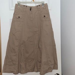 Khaki skirt